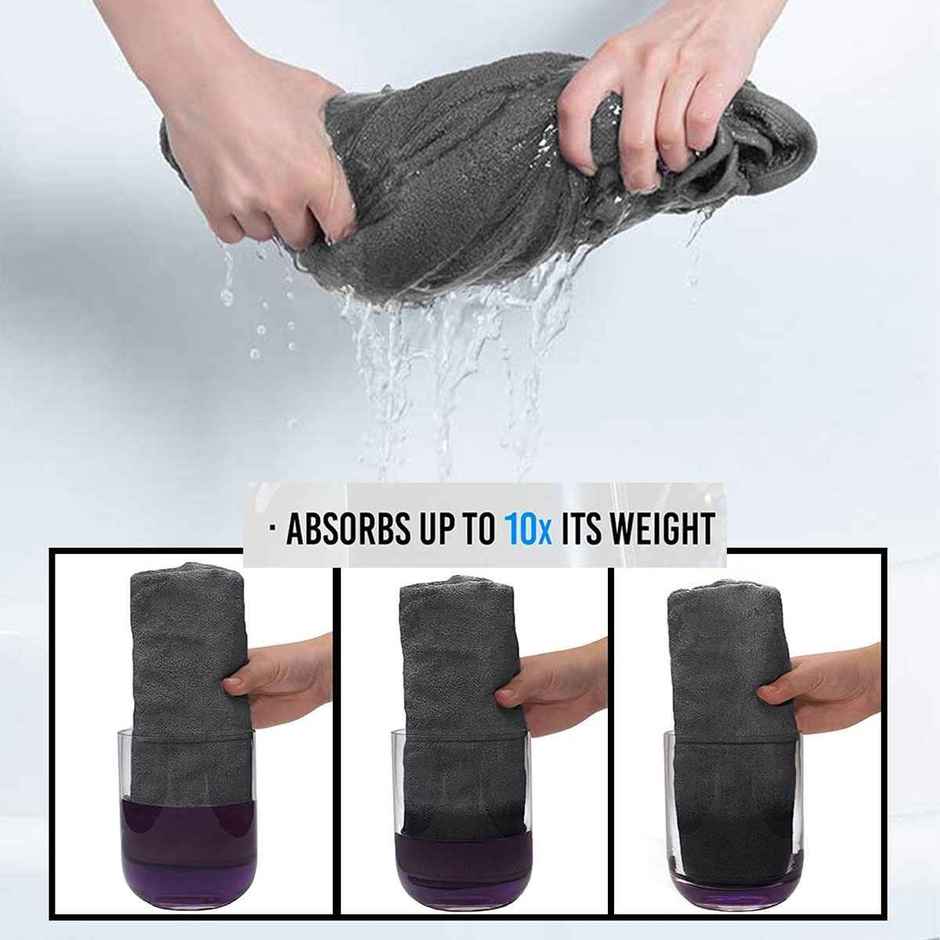 Sassoon Microfiber Hand Towel | Black | 40 x 60 cm