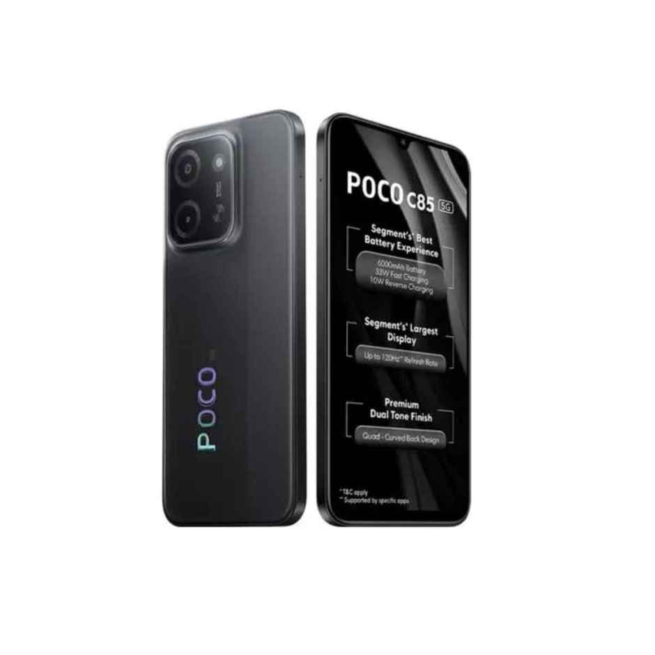 POCO C85 5G Power Black | 6GB RAM | 128GB ROM