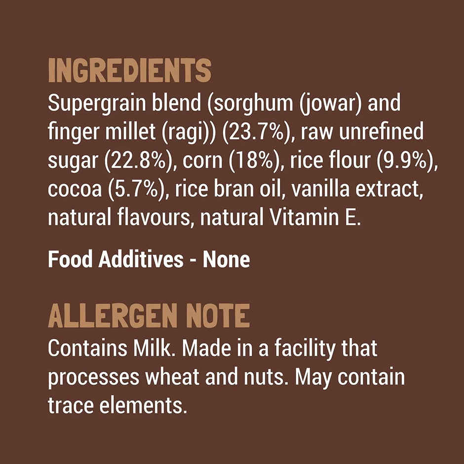 Slurrp Farm Choco Crunch Chocolate Cereal - Ragi Stars and Moons No Maida, No Refined Sugar
