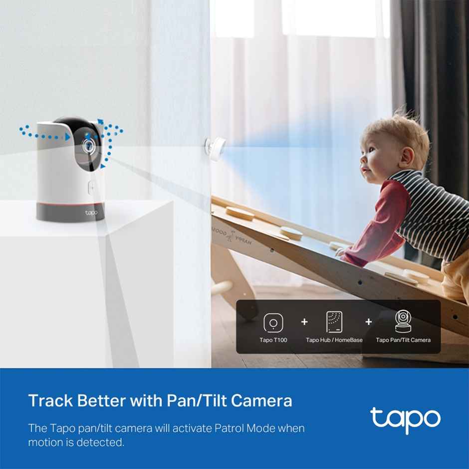 TP-Link Tapo T100 Smart Motion Sensor, with Motion-Activated Light, Energy Saving, Device Sharing