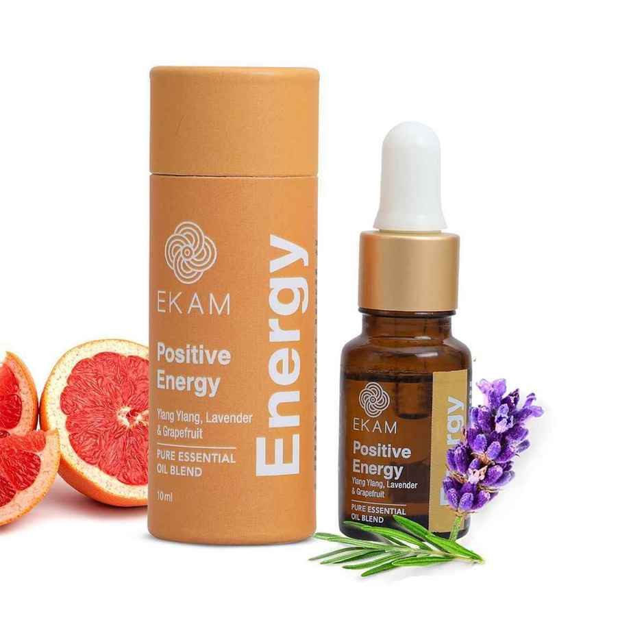 EKAM Positive Energy Wellness Blend | Aromatherapy Series | 10 ml | Essential Oil Blend