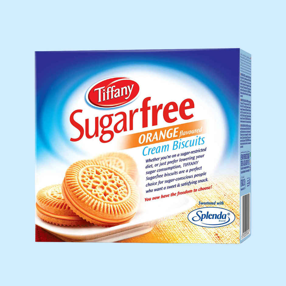 Tiffany Sugar Free Orange Flavour Cream Biscuits