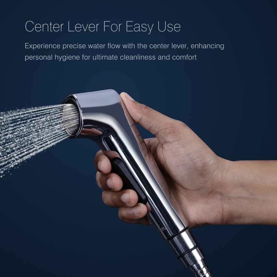 Hindware Premium Health Faucet For Bathroom | 1.2 meter | Flexible Hose|Chrome And Black