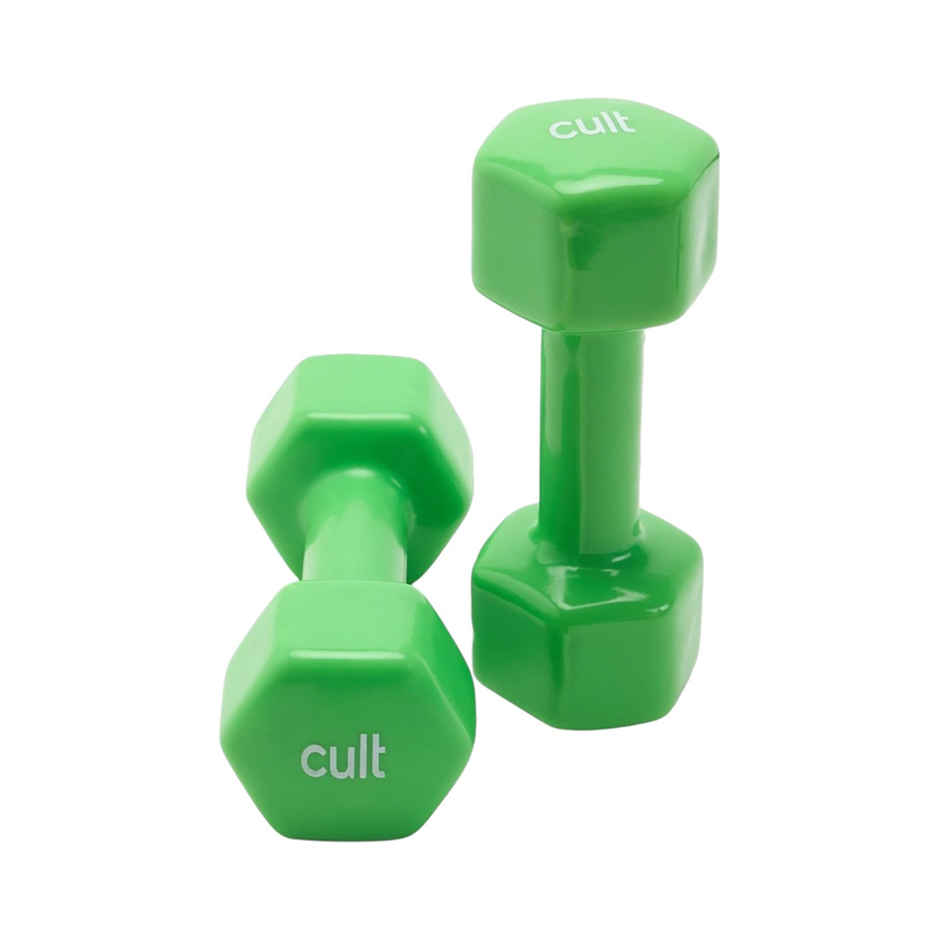 Cult Vinyl Dumbbell Set (4 kg X 2) | Green