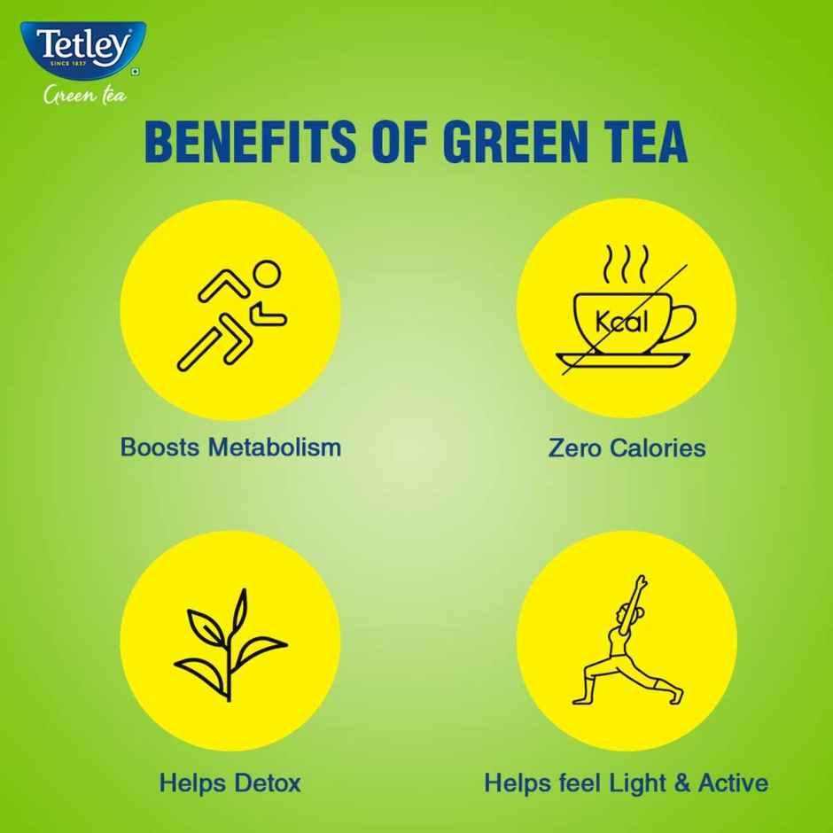 Tetley Ginger, Mint, And Lemon Green Tea