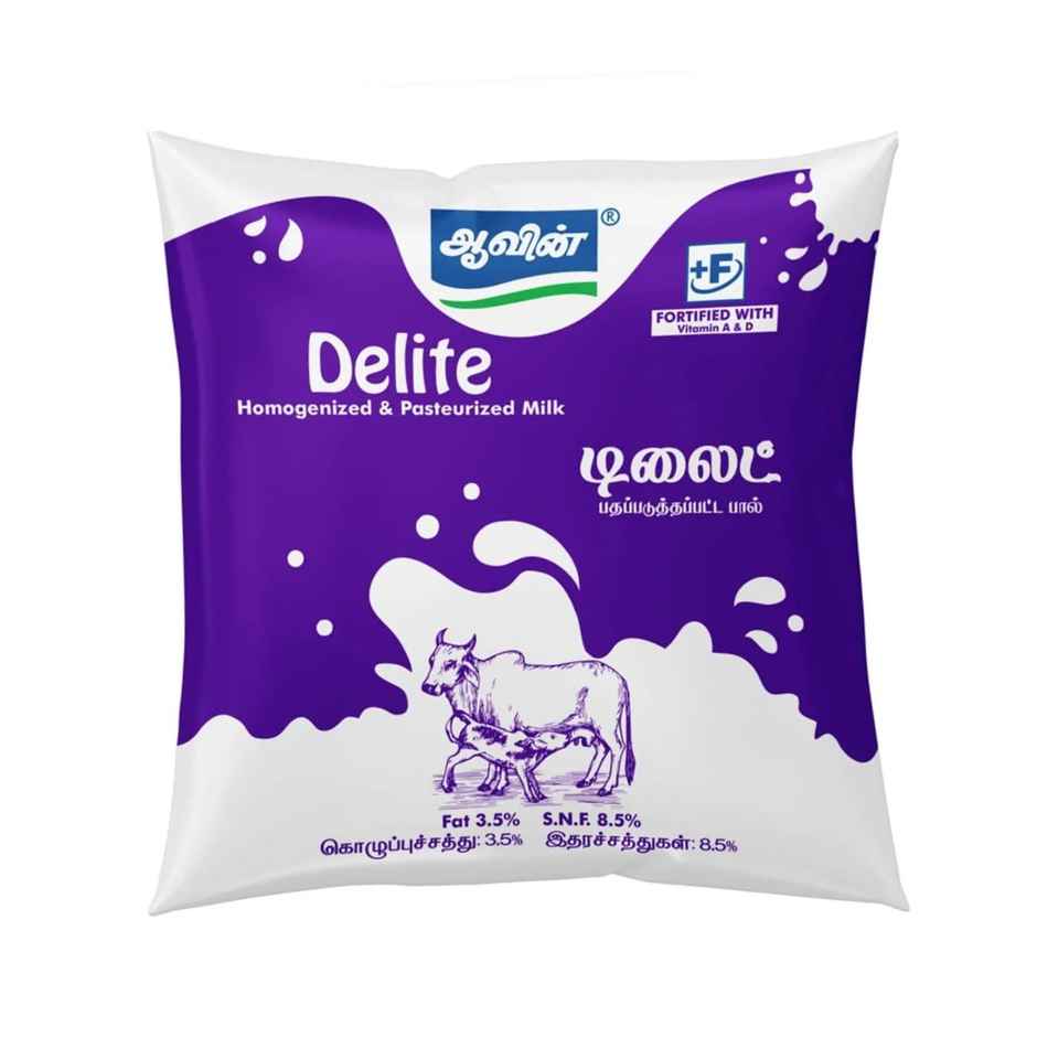 Aavin Delite Premium Cow Fresh Milk | Pouch