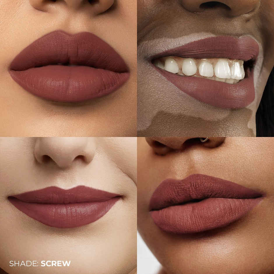 Fae Beauty Lip Whip 12H Matte Liquid Lipstick Enriched With Vitamin E And Cherry Coffee - Screw