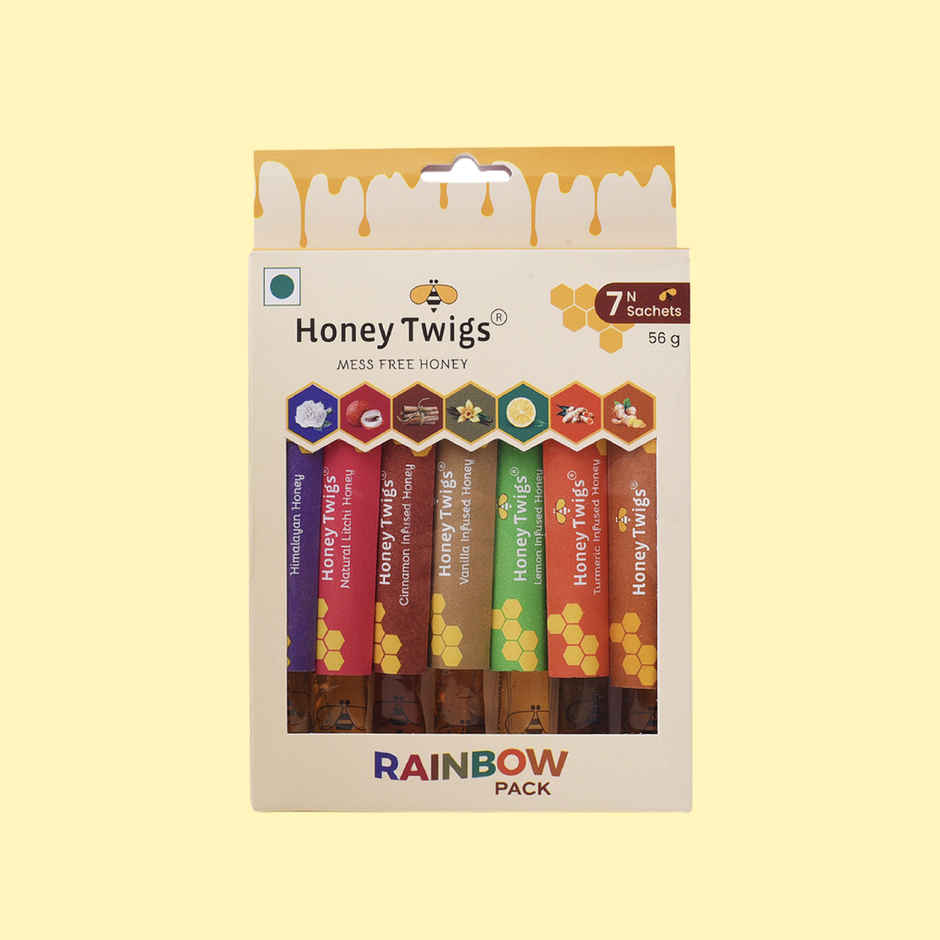 Honey Twigs Rainbow Flavoured Honey Combo | 7 Sticks