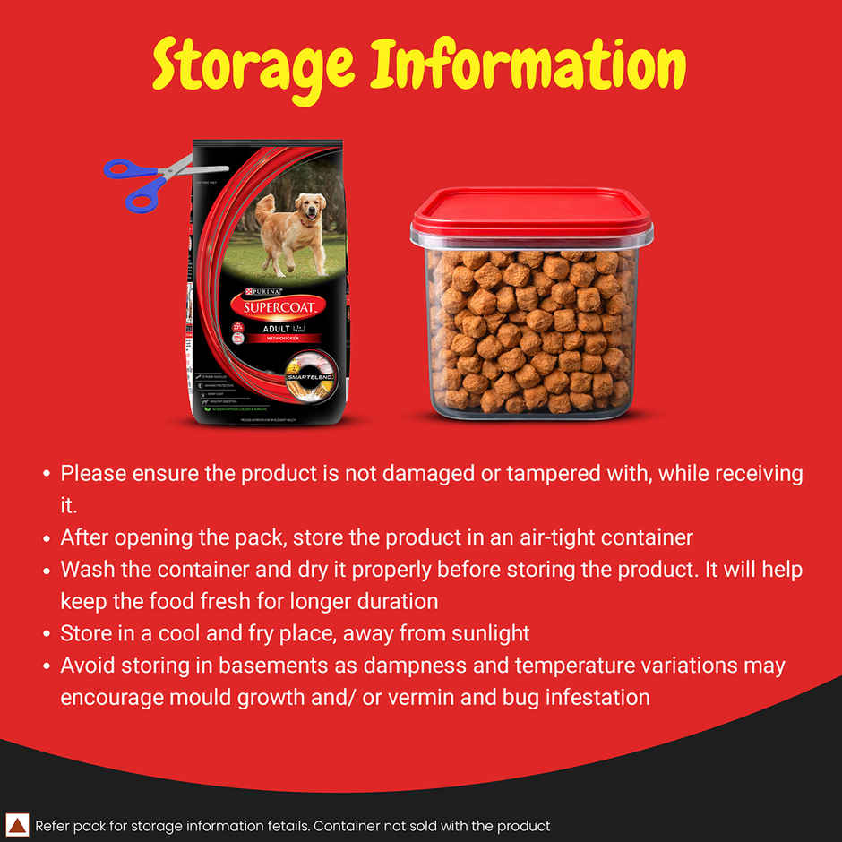 PURINA SUPERCOAT Adult | 1+ Years | Dry Dog Food with Chicken