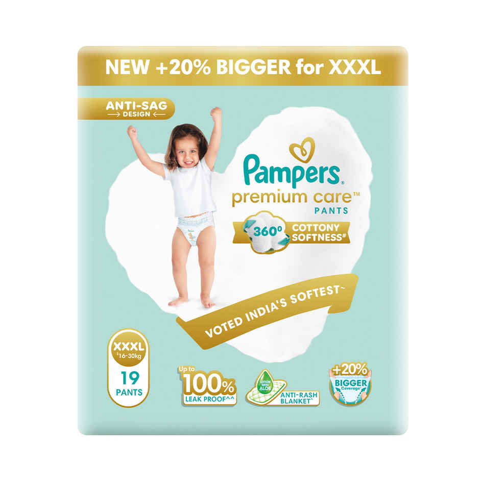 Pampers Premium Care Baby Diaper | 3XL | 19 pcs