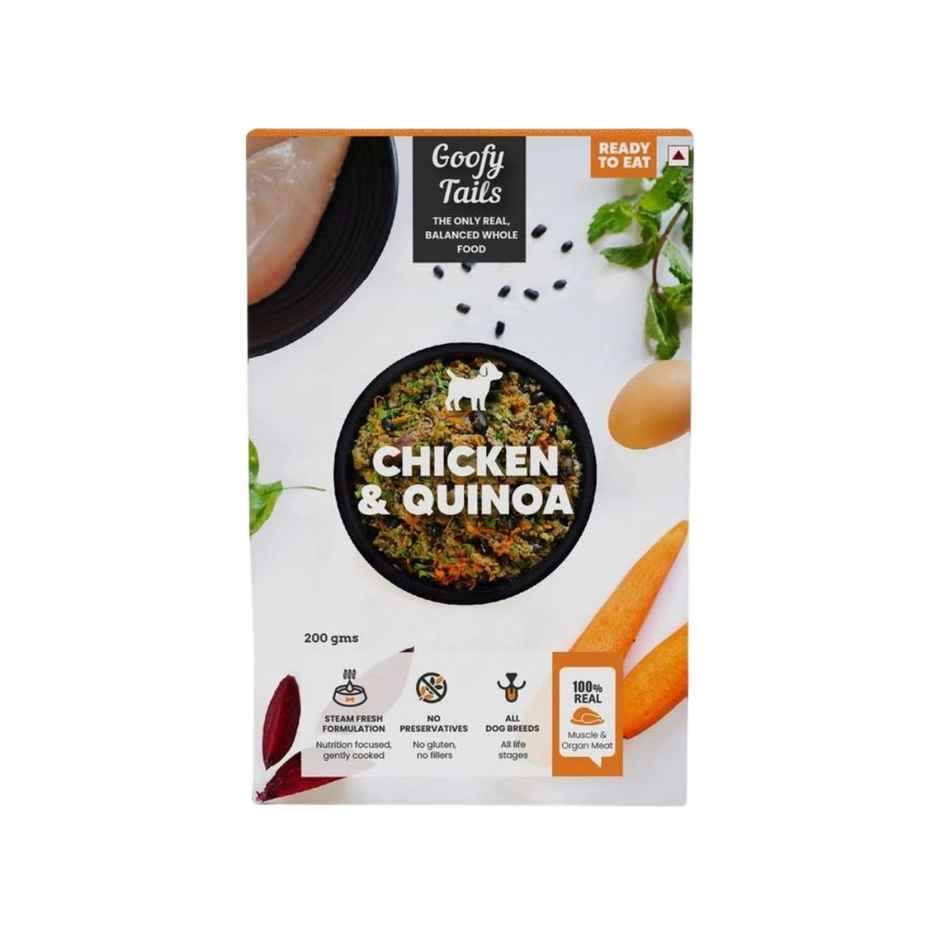 Goofy Tails Chicken and Quinoa Fresh Food for Dogs and Puppies