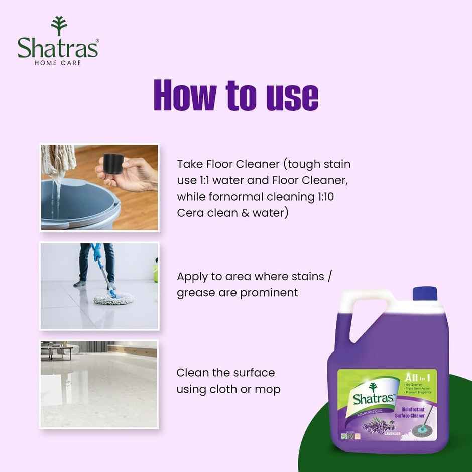 Shatras Citrus & Lavender Disinfectant Surface & Floor Cleaner Liquid