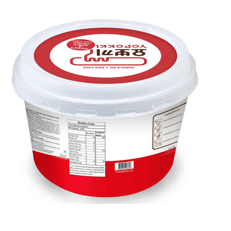 Yopokki Sweet Sandpicy Topokki Rice Cake Bowl