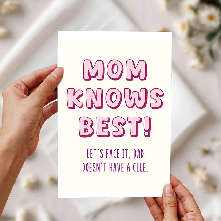 Happy Mail Mom Knows Best Card