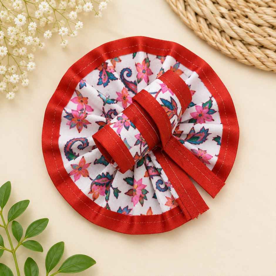 Gullak Laddu Gopal Bright Printed Gherdar Poshak | Assorted Colours | Size 1