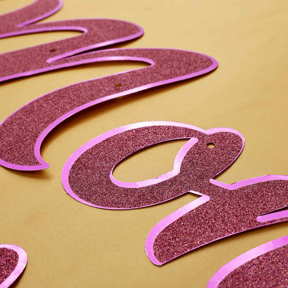 Mom To Be Metallic Glitter Banner | Propcon