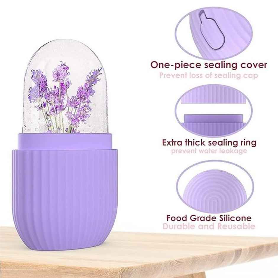 Beautiliss Silicone Ice Roller for Face-Get Glowing Skin, Reduce Pores & Redness.(Multicolour)
