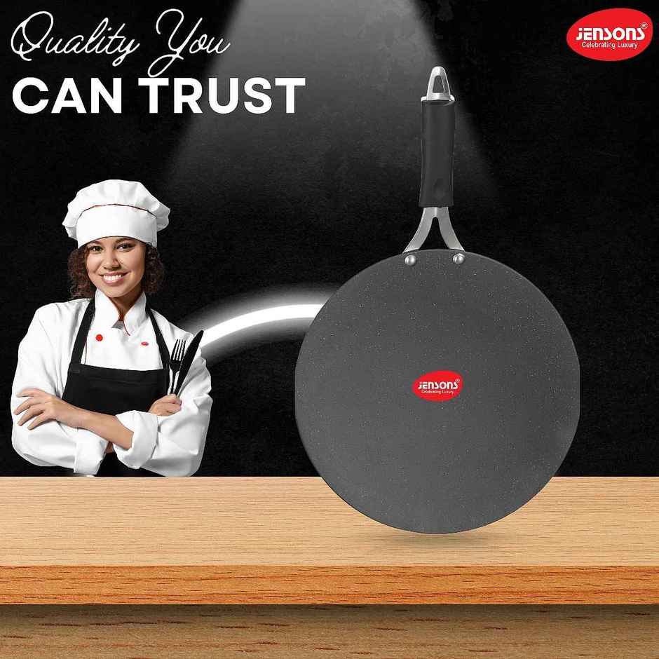 Jensons Pro Wellness Concave Tawa 25 cm Induction Compatible