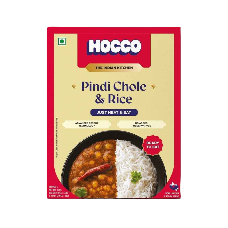 Hocco Pindi Chole Rice Combo | Quick & Savory Meal