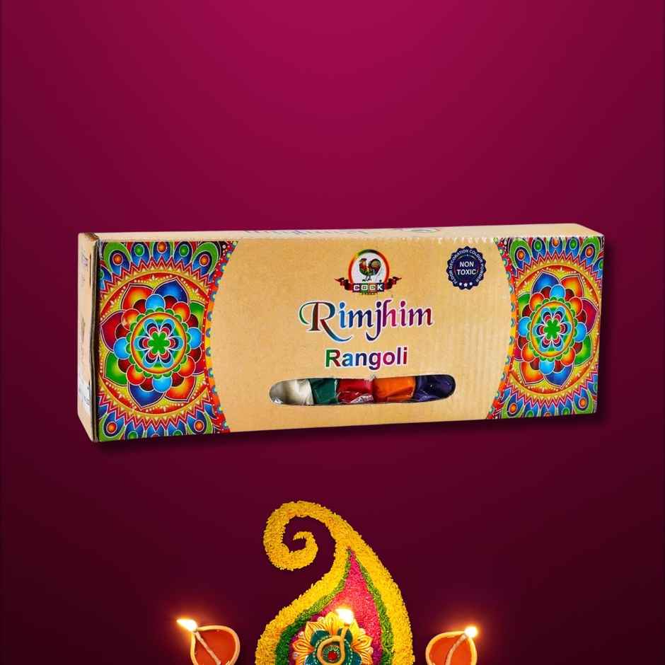 Rangoli Colours Pouch | Multicolor | Pack Of 10 | Pichai