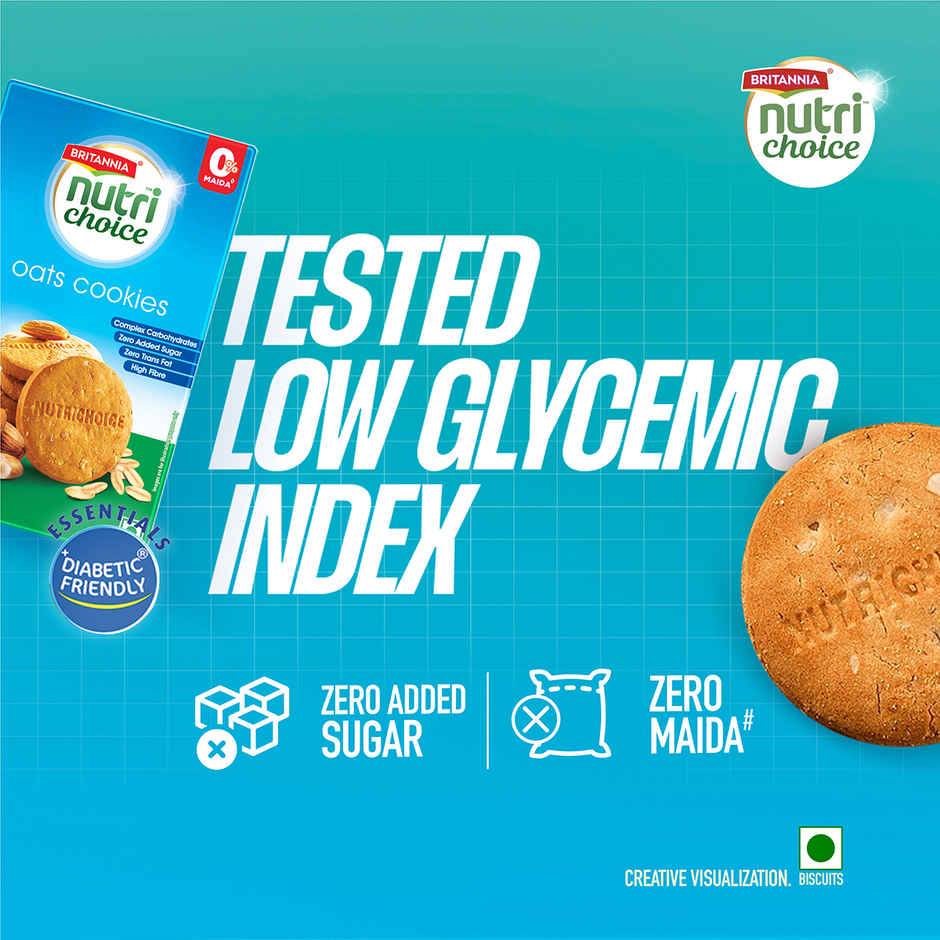 Britannia Nutrichoice Oats Cookies Diabetic Friendly