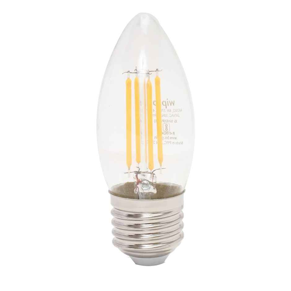 Wipro Garnet 4W Filament Decorative Bulb | E27 Base | Warm White (2700 K)