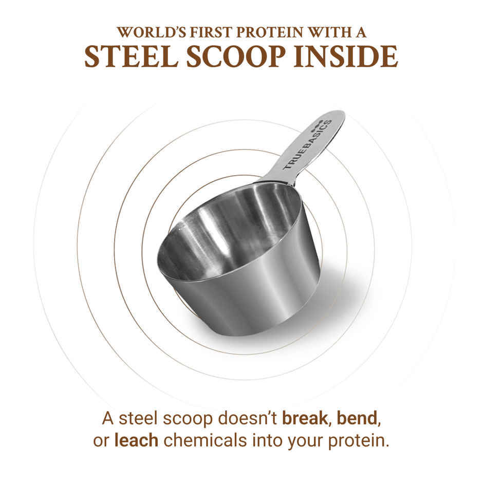 TrueBasics Clean Whey Protein Powder Isolate Concentrate | Blend Coffee