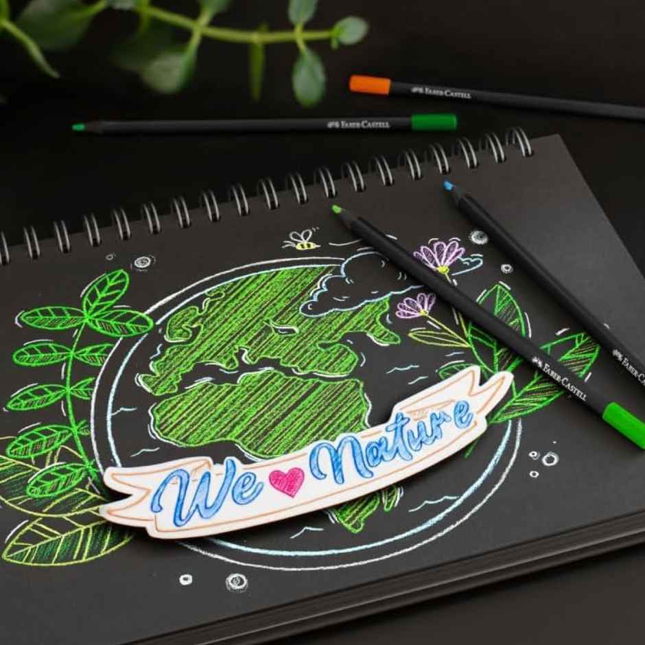 Faber-Castell-Black Edition Colour Pencils - 12