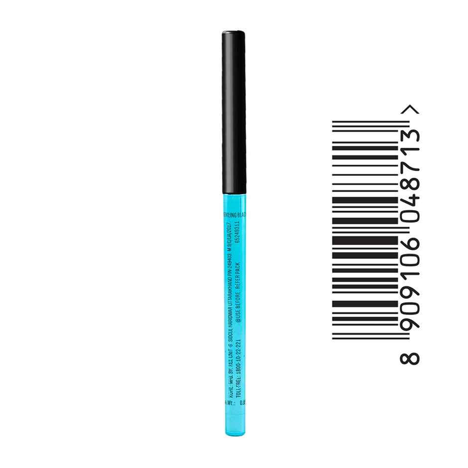 Lakme Eyeconic Kajal, Matte Waterproof, Smudgeproof Kajal that lasts 24 Hrs, Midnight Blue
