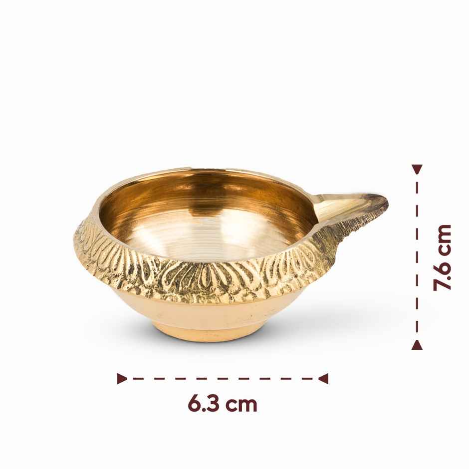 Kuber Diya | Gold | Brass | Brass Kuber Diya | Jai Kashi