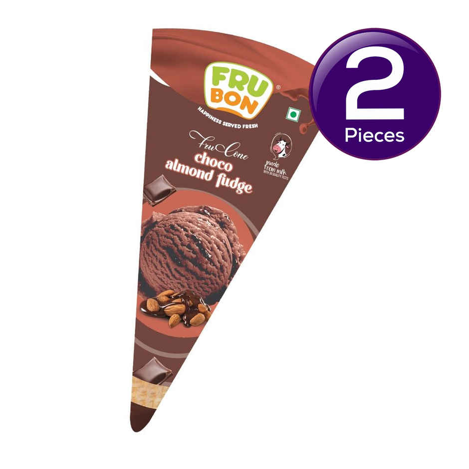 Frubon Choco Almond Fudge Ice Cream Cone Combo