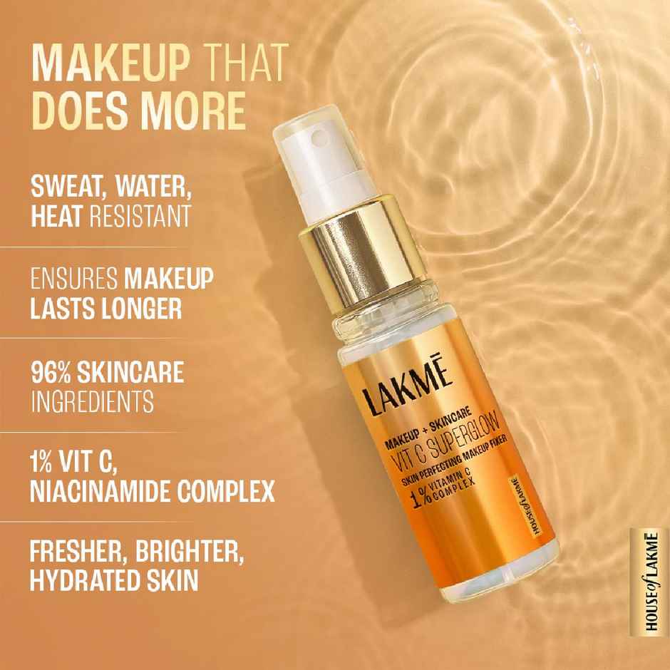 Lakme Makeup+Skincare Vitc Superglow Skin Perfecting Makeup Fixer