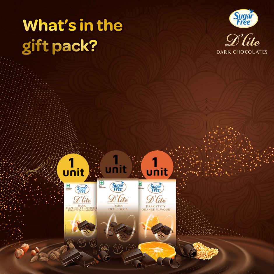 Sugar Free D'Lite Dark Chocolate Festive Celebration Gift Box