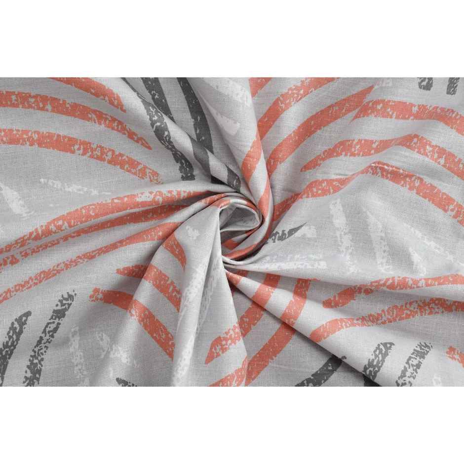 Florida Double Bed Cotton Bedsheet with 2 Pillow Cover | 228x275 cm | Grey