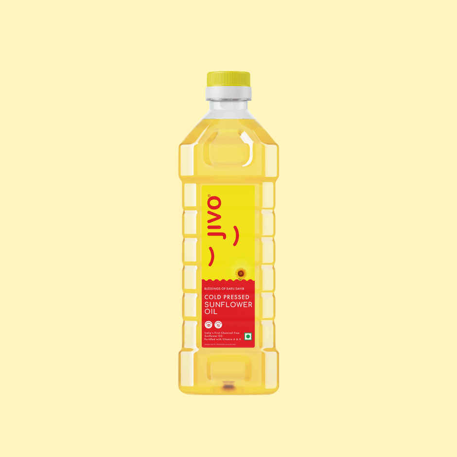 Jivo Sunflower Cold Pressed Oil | Vitamin Fortified Cooking Oil