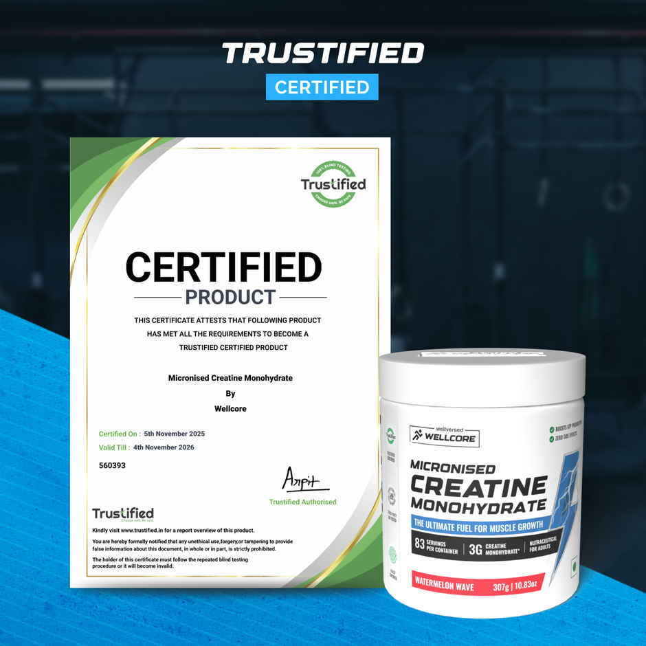 Wellcore Micronised Watermelon Wave Creatine Monohydrate | 83 servings