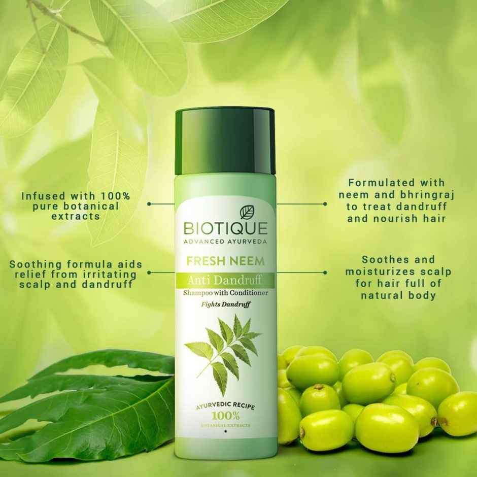 Biotique Fresh Neem Anti Dandruff Shampoo & Conditioner