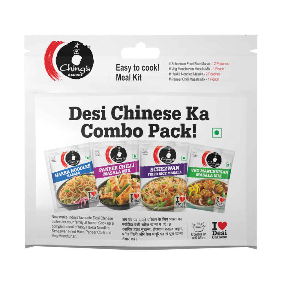 Ching's Secret Noodles Masala, Easy To Cook, Meal Kit, Cooks in 4 / 5 Mins