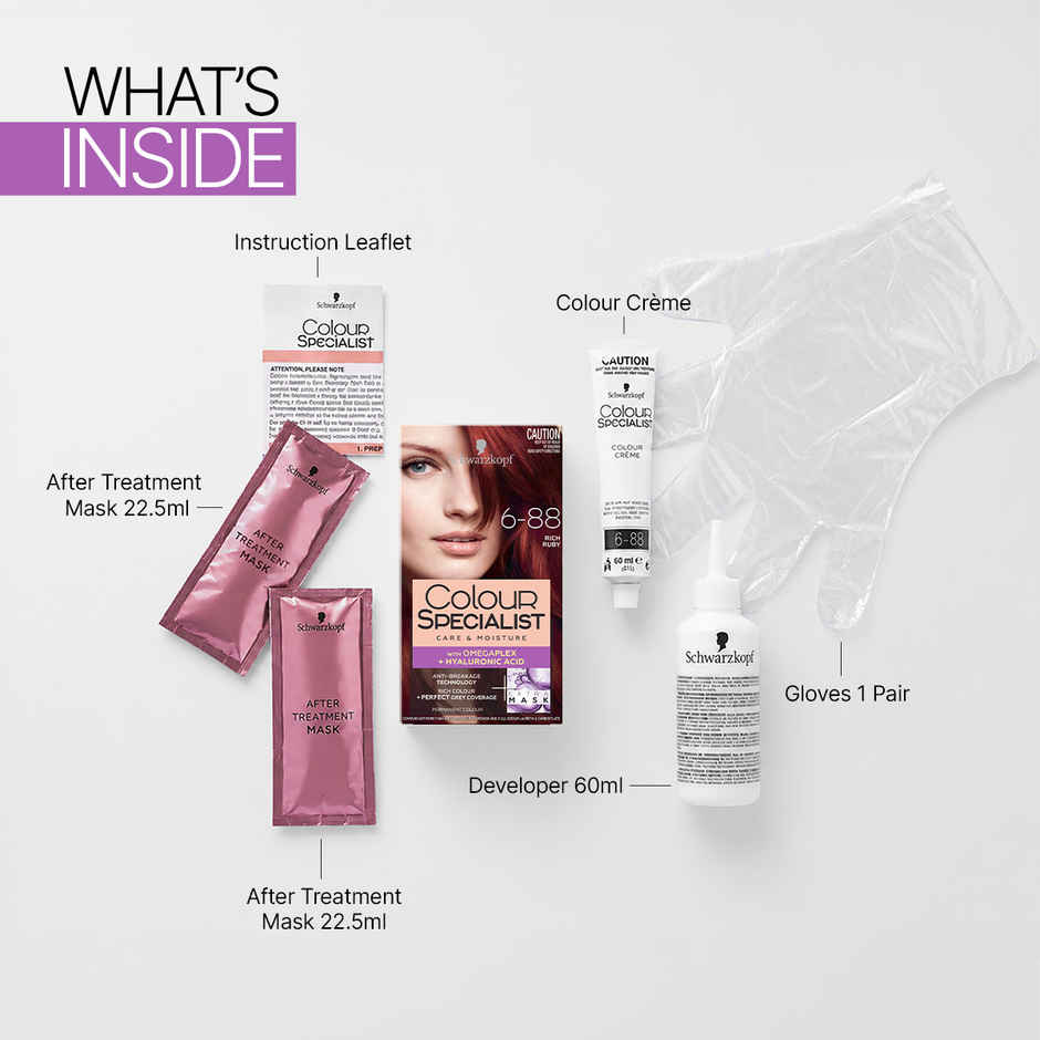 Schwarzkopf Colour Specialist Permanent Hair Colour 6-88 Rich Ruby