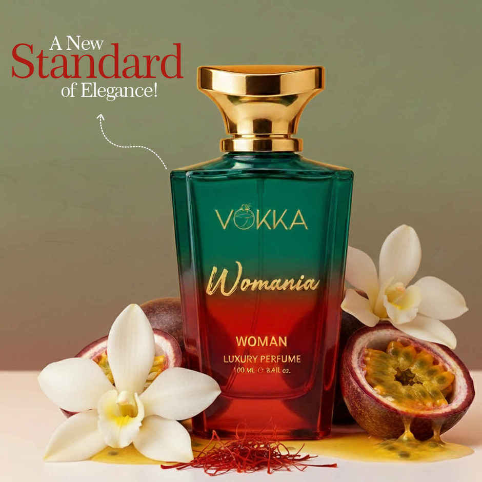 Vokka Womania Luxury Long Lasting Perfume for Women Saffron Passionfruit