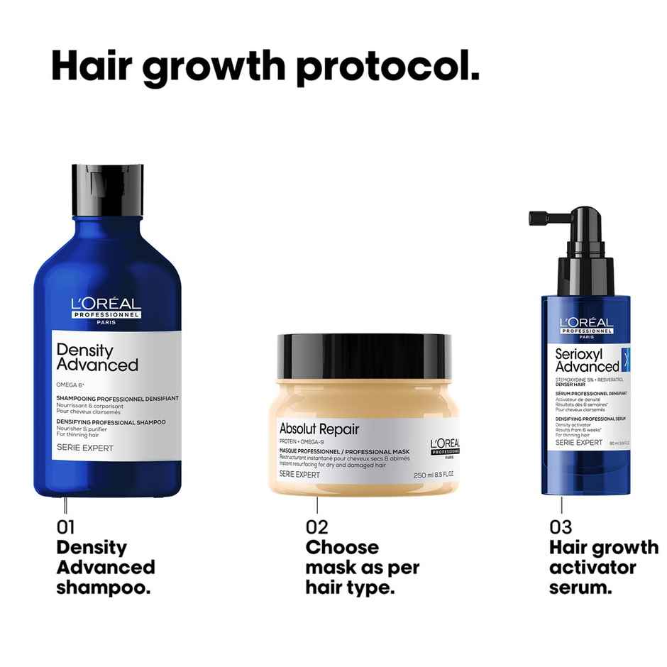 L'Oreal Professionnel Density Advanced Shampoo for Thinning Hair Visibly Increases Volume