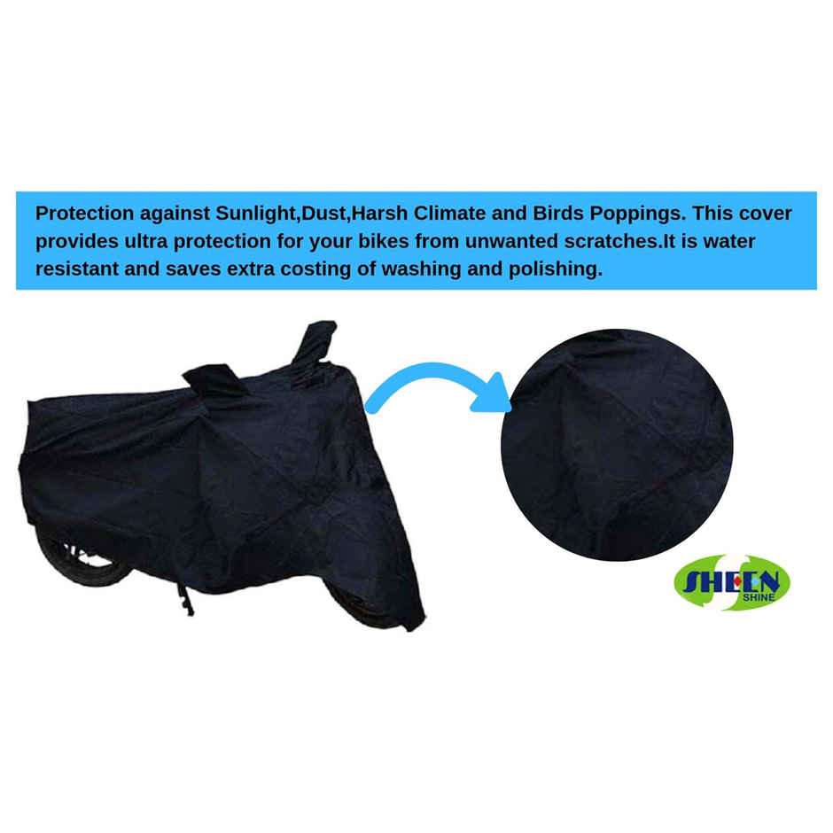 Sheen SBCBLACK02 Waterproof Two Wheeler Cover for Bajaj (Discover 125, Black)