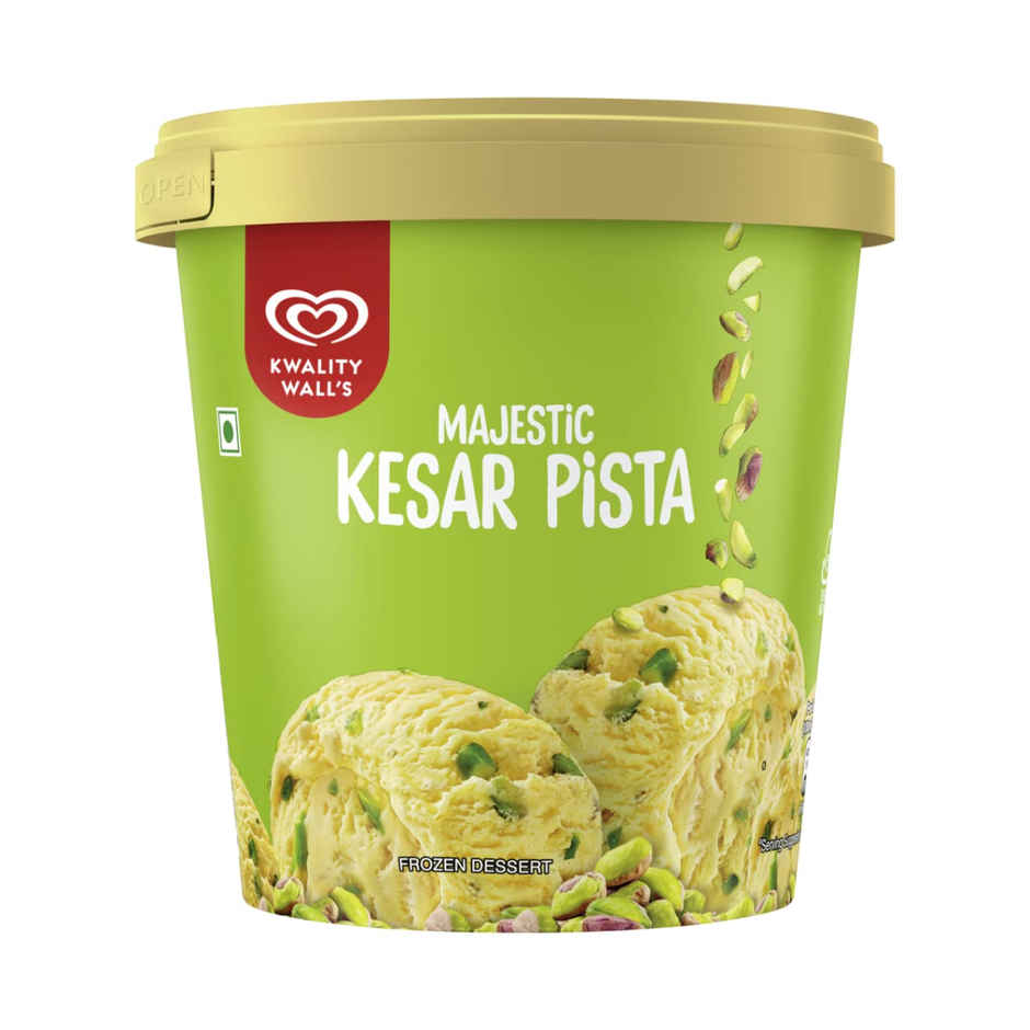 Kwality Wall's Majestic Kesar Pista Tub
