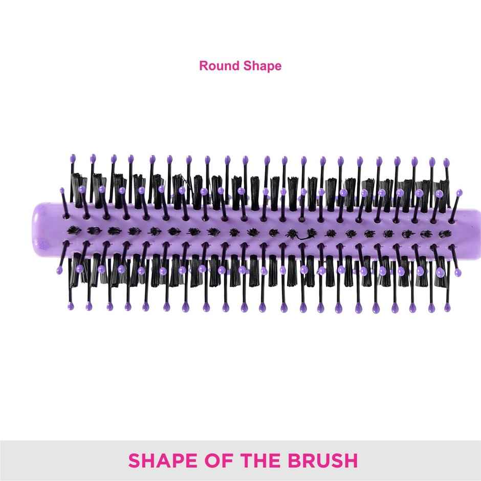 VEGA Round Hair Brush For Adding Curls | Volume & Waves In Hair|Unisex Color May Vary (R2-Rb)