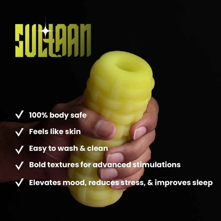 Leezu's Sultaan Stroker Personal Massager with Water Based Lubricating Gel