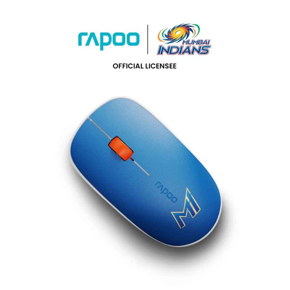 Rapoo X Mumbai Indians Edition M200 Multi-Device Mouse | 1 | 2.4Ghz Dongle