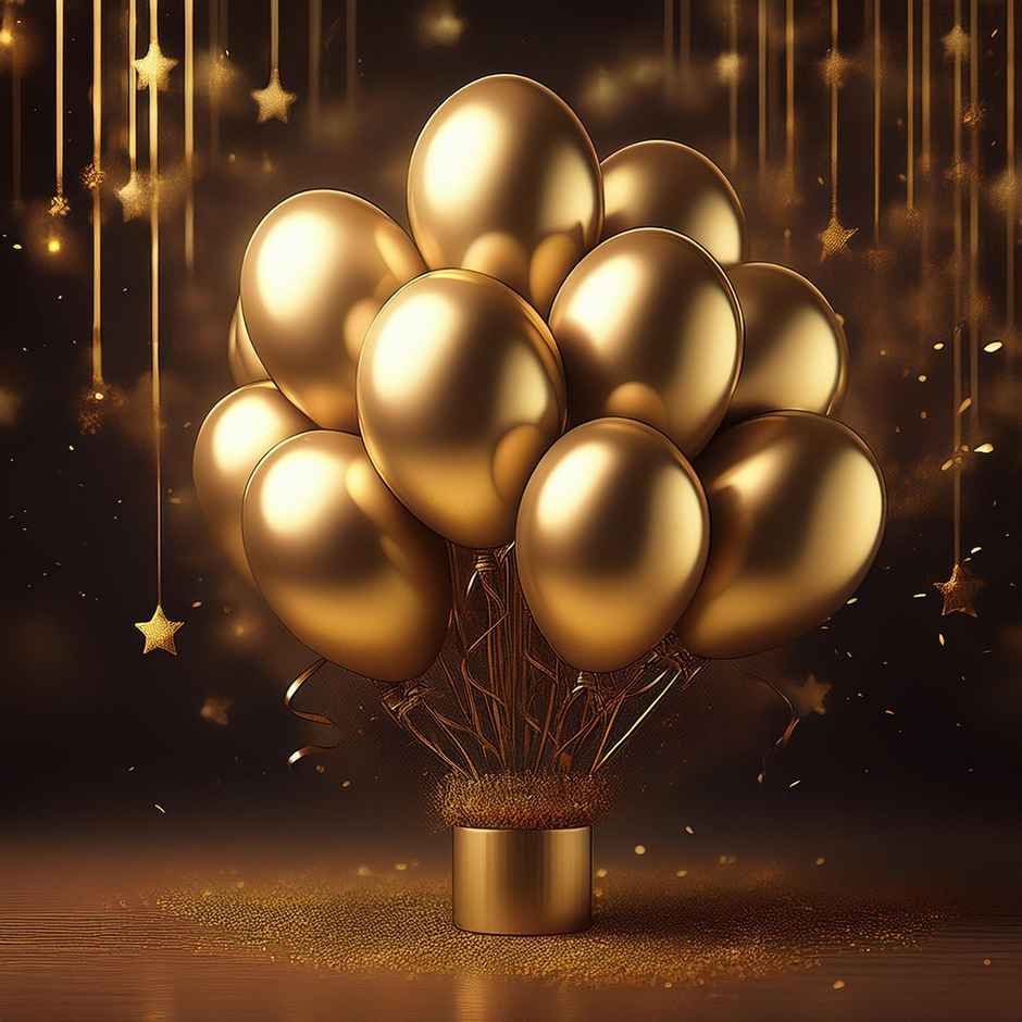 Party Decoration Balloons | Golden | Se7en