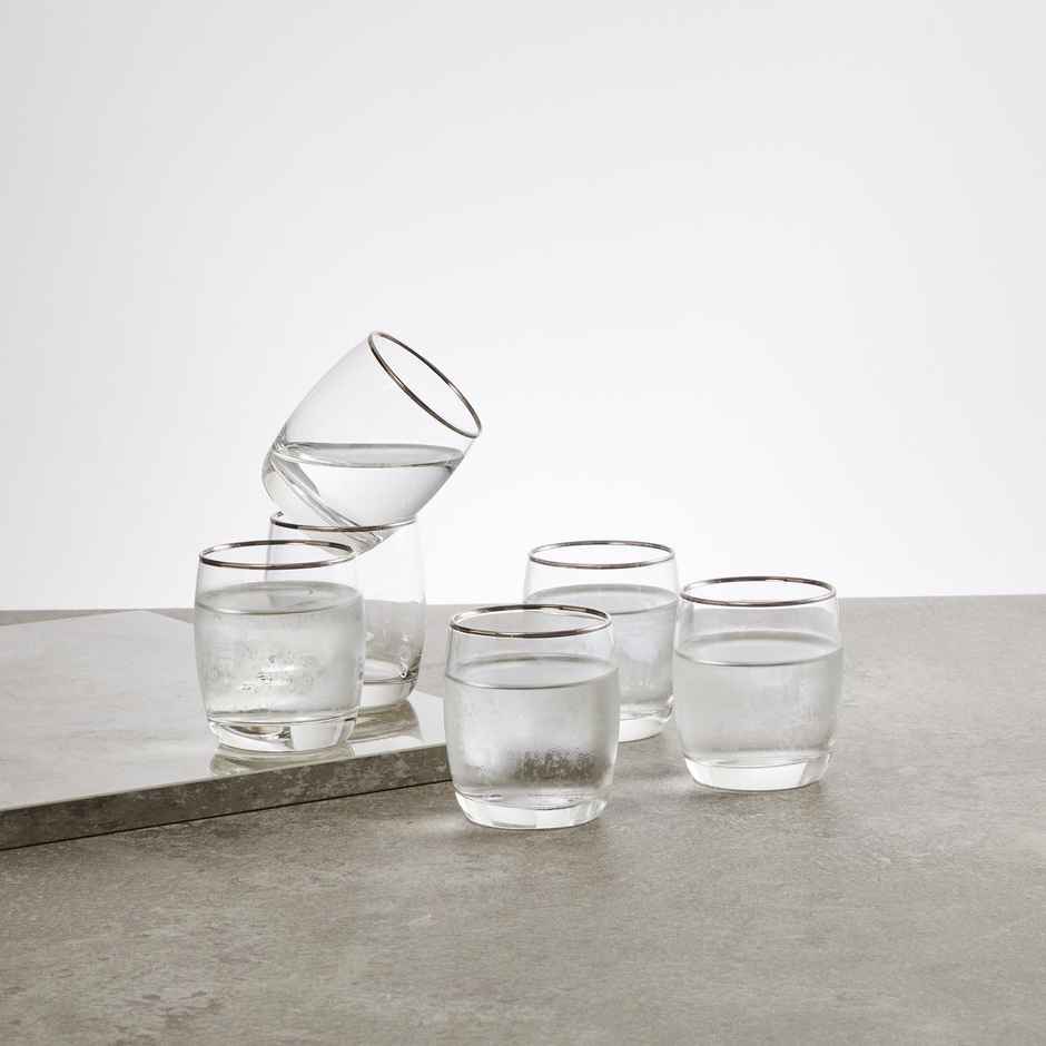 Ivory Whisky Platinum Band | 6 pcs | 320 ml | Ocean Glassware
