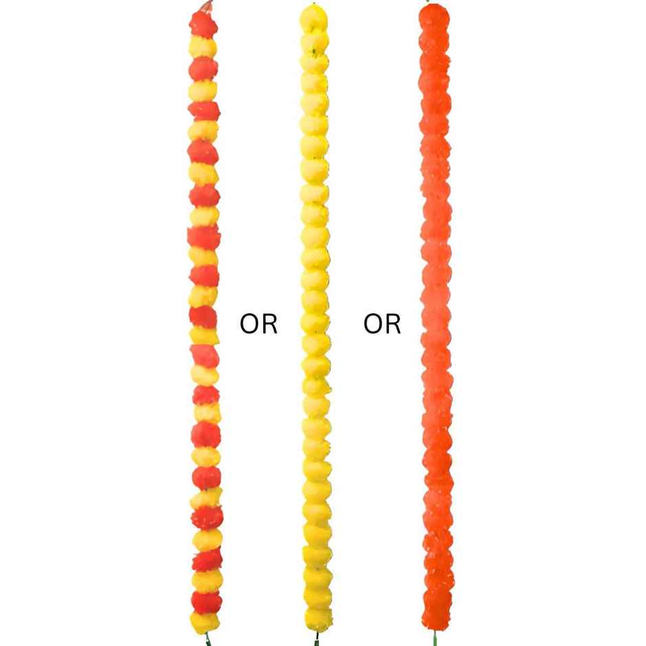 Artificial Marigold Flowers Garland | Assorted | Se7en