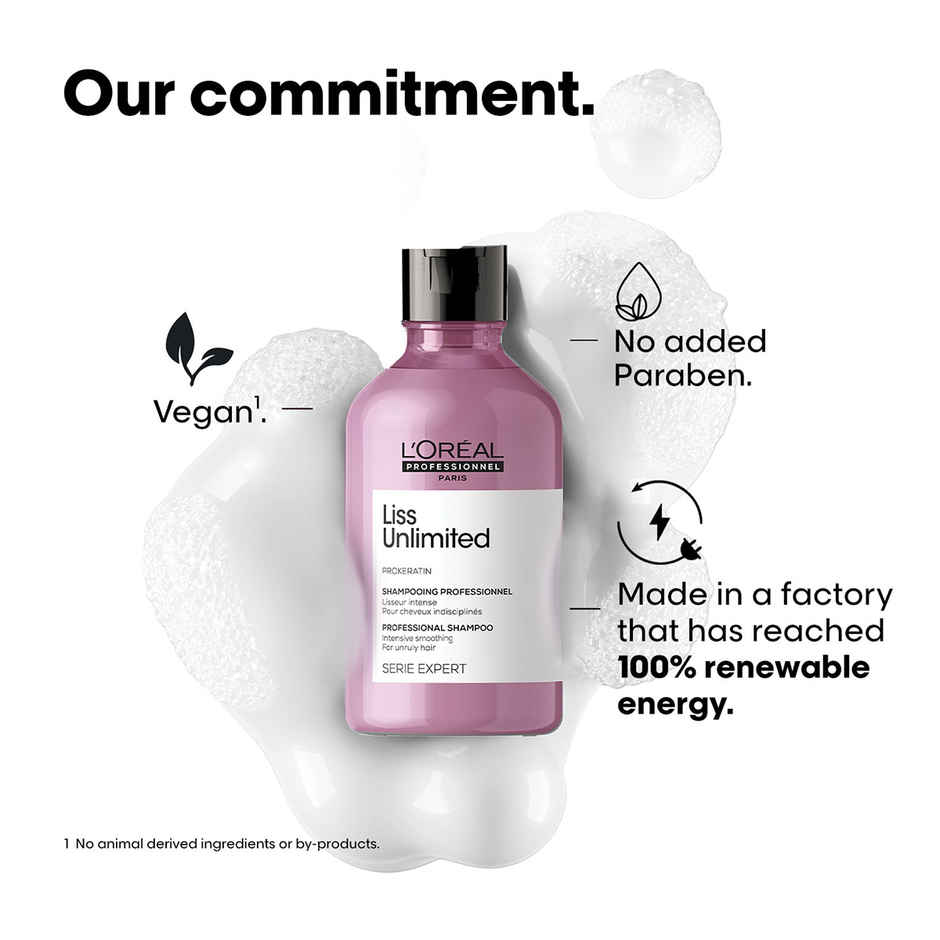 L'Oreal Professionnel Liss Unlimited Shampoo for Frizzy & Unruly Hair With Pro-Keratin